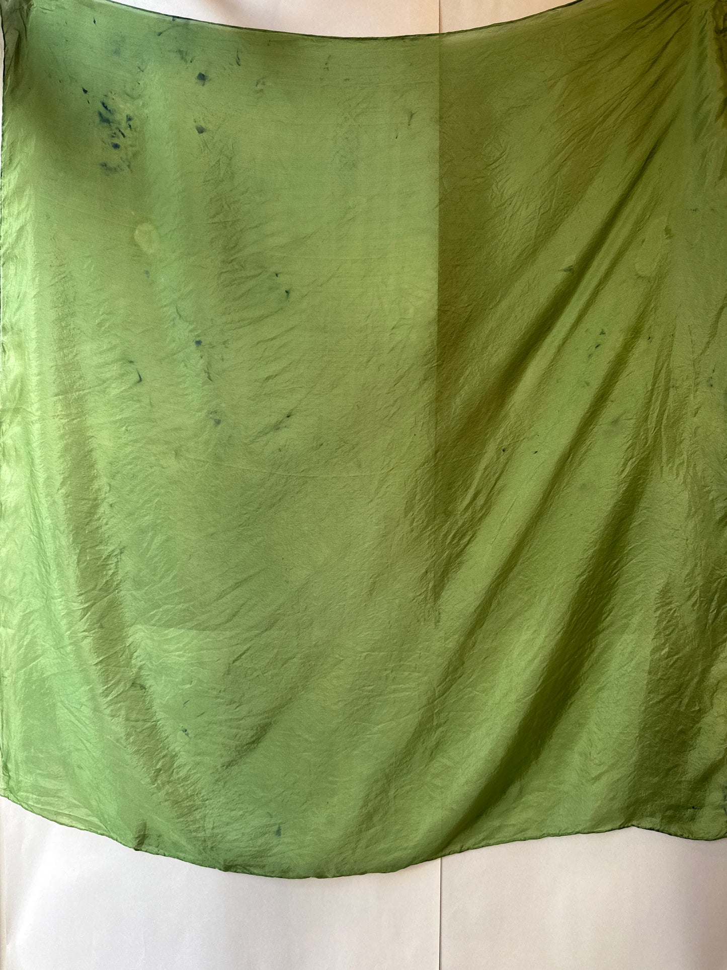 SLOW AND SOW SILK SCARF GREEN