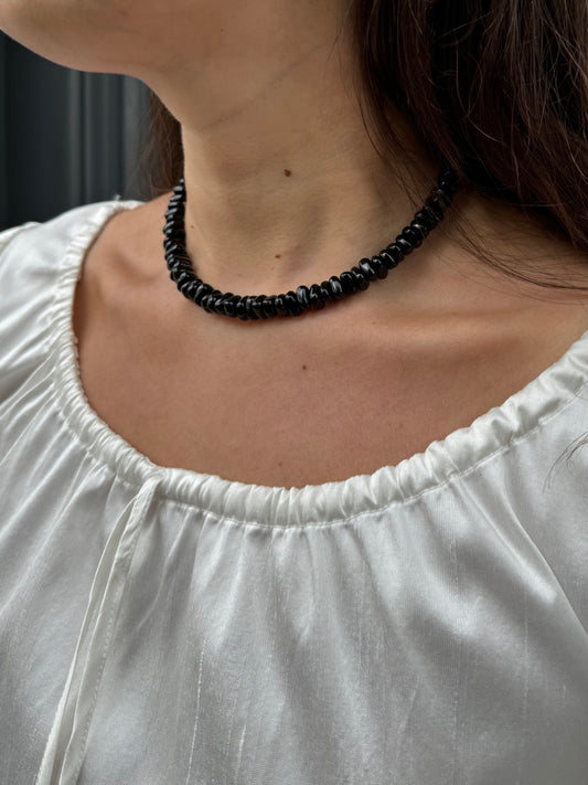 SISI JOIA REMAINS NECKLACE BLACK