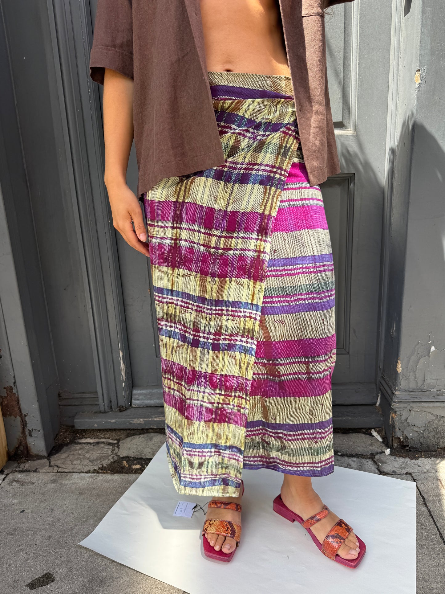 MOUZAHRES ZOSMA WRAP SKIRT