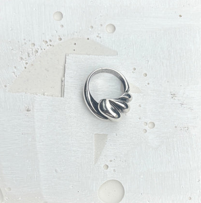 SANCROSANCT 925 SILVER TWIST RING