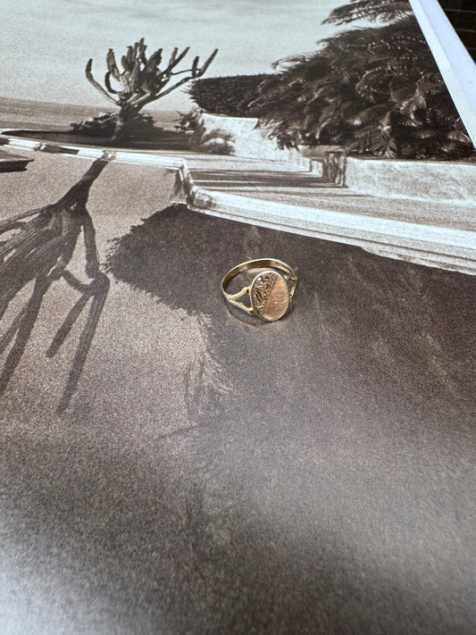 SACROSANCT 9CT GOLD PINKY RING
