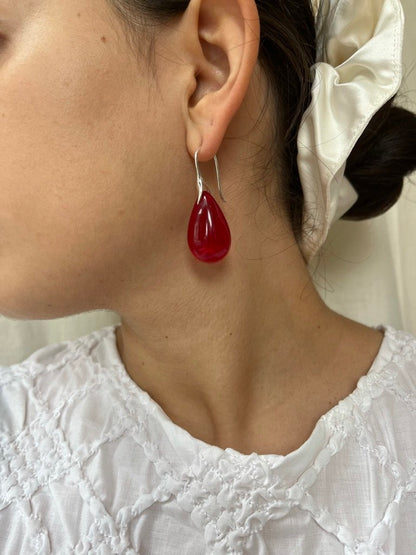 SISI JOIA GOTA MAXI EARRINGS RED