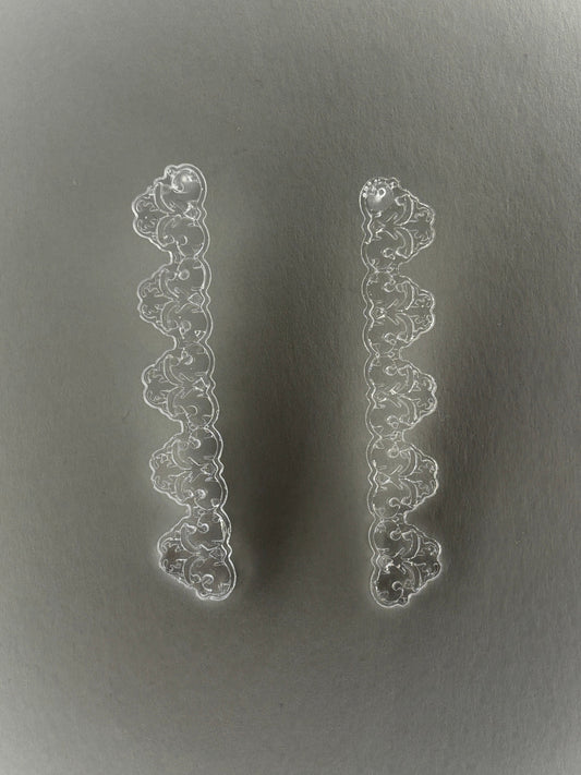 DEANNIE LACE TRIM EARRINGS