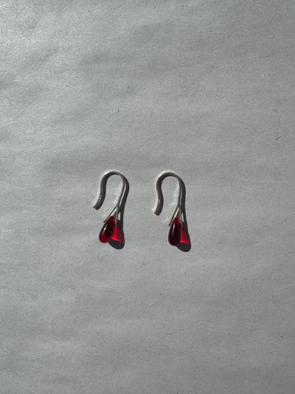 SISI JOIA PICO GOTA EARRINGS - RED