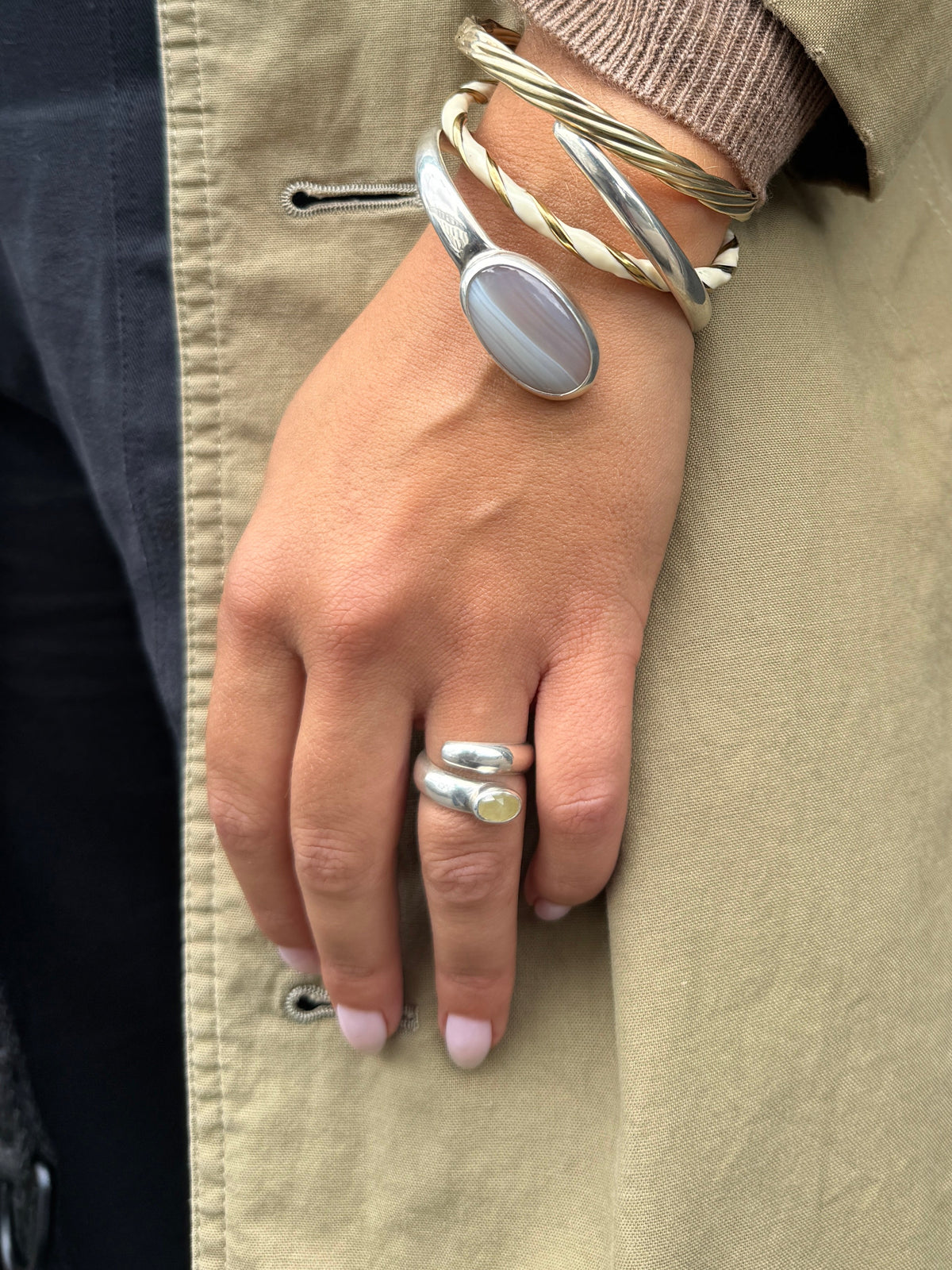 LOUISE SALAUN SPIRAL RING - LEMON SAPPHIRE