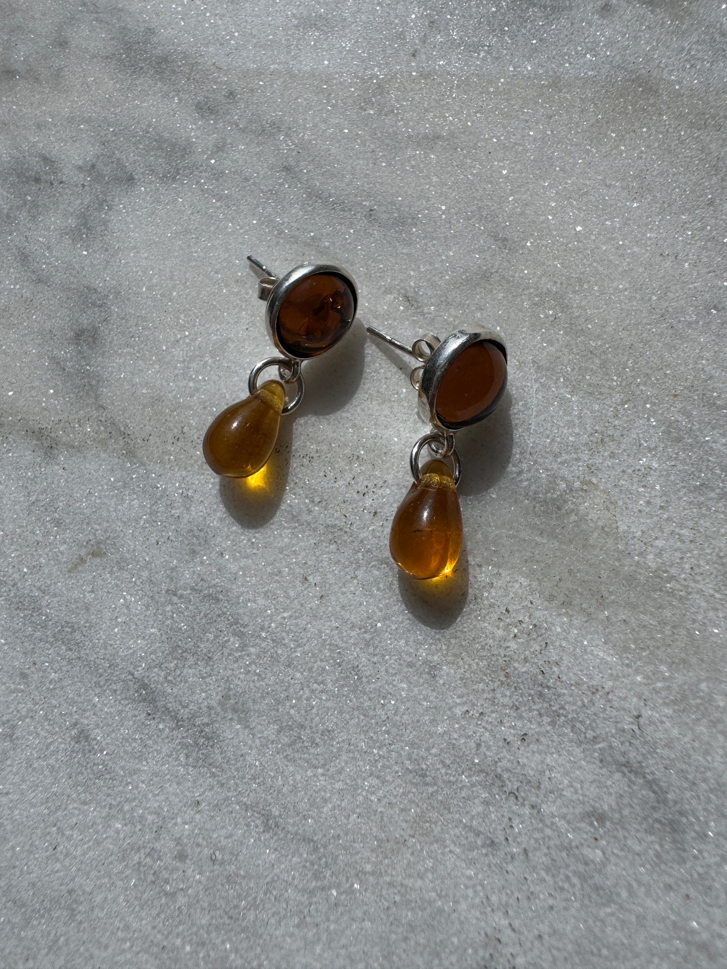 SISI JOIA PETIT DANIELLE EARRINGS - AMBER
