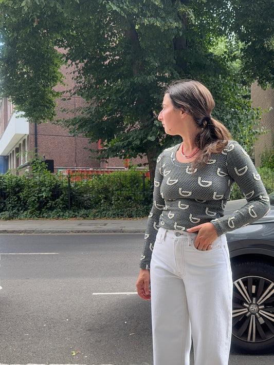 SK VINTAGE PRINT TOP
