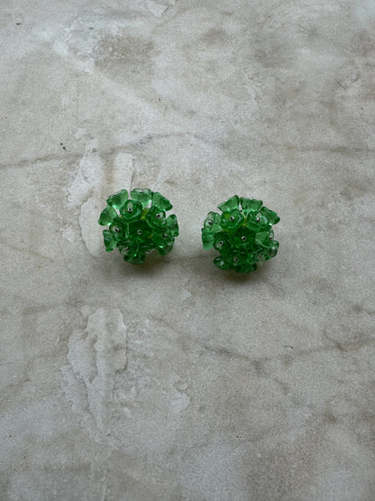 UCHA BLOOMING EARRINGS GREEN