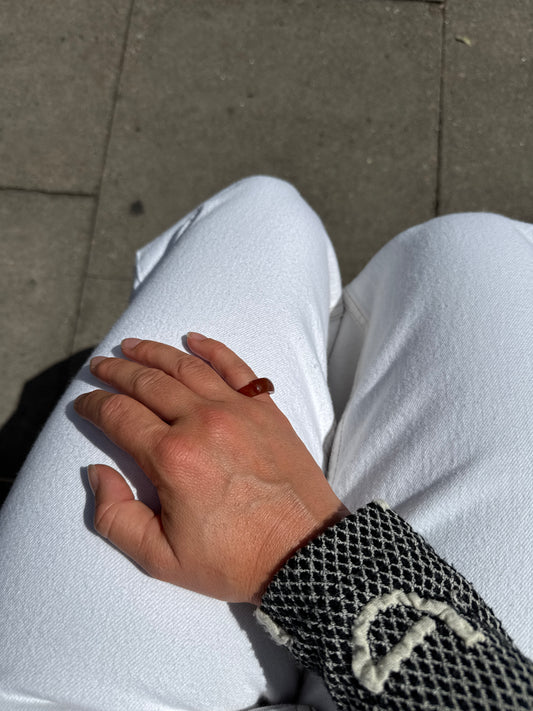 SISI JOIA GLASS RING RUST