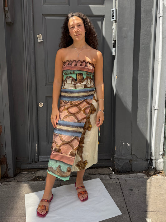 MOUZAHRES ORACOLO WRAP SKIRT