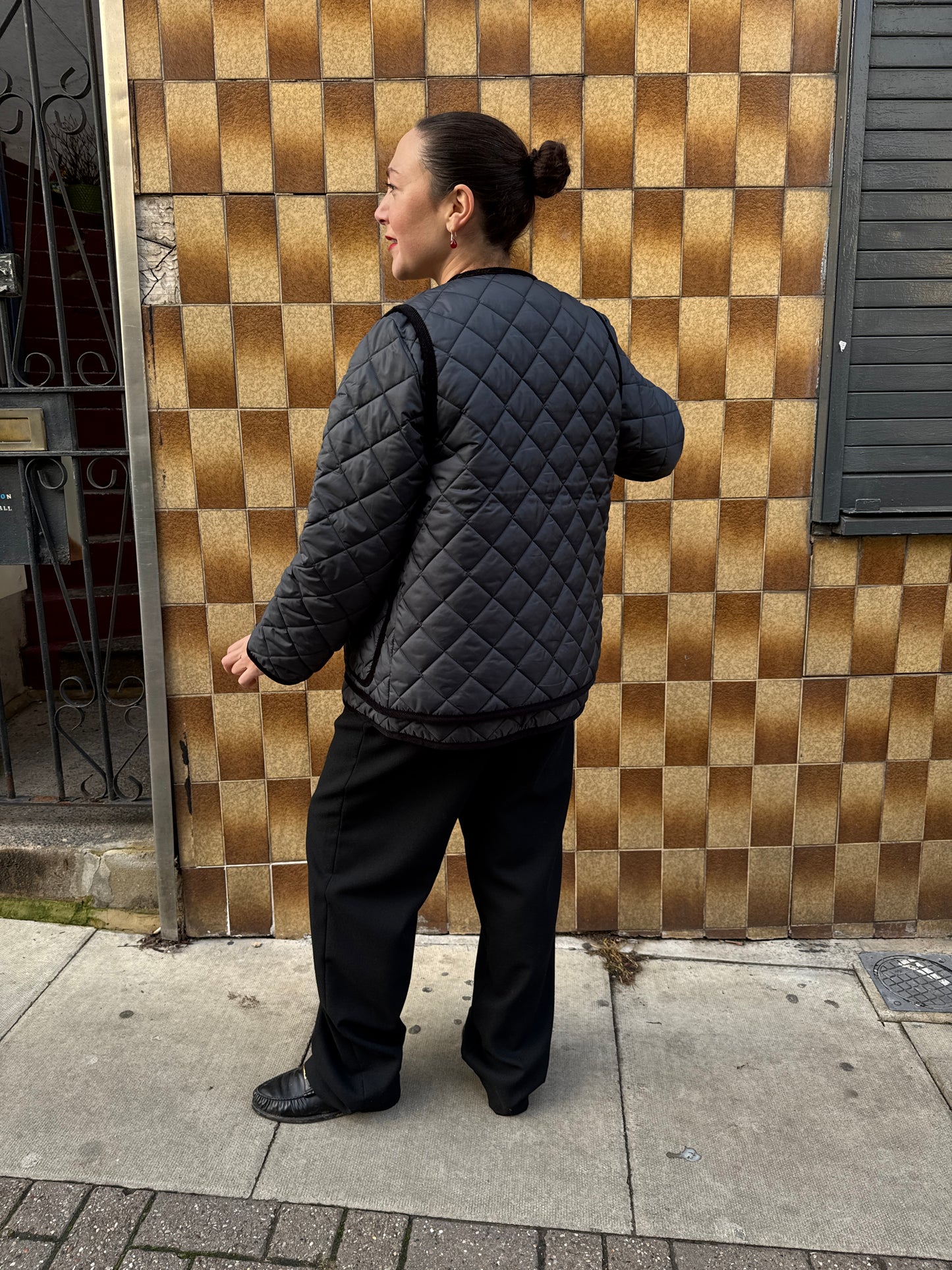 LAVENHAM CONTRAST CORNARD GILET NAVY