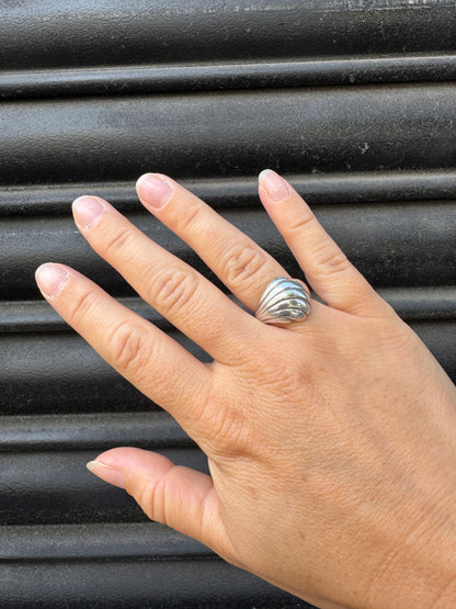 SACROSANCT TEXTURED SHELL RING
