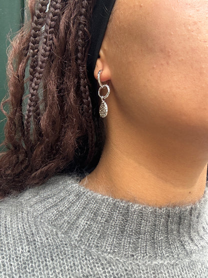 ARIYA CLIO MULTI-WAY EARRINGS SILVER