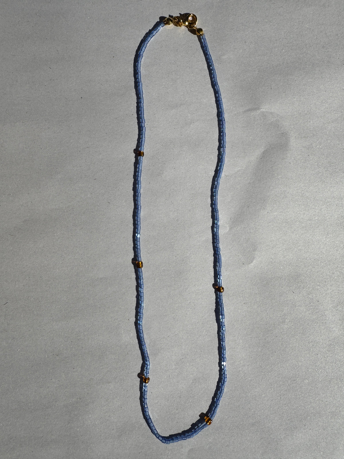 BEADING FOR PALESTINE NECKLACE BLUE