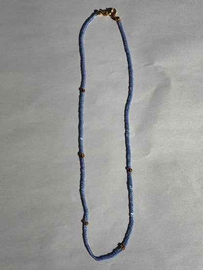 BEADING FOR PALESTINE NECKLACE BLUE