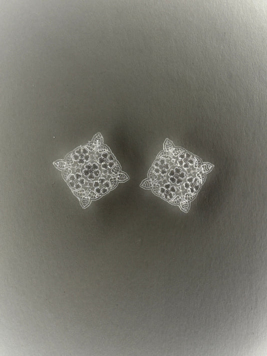 DEANNIE FABRIC TILE EARRINGS