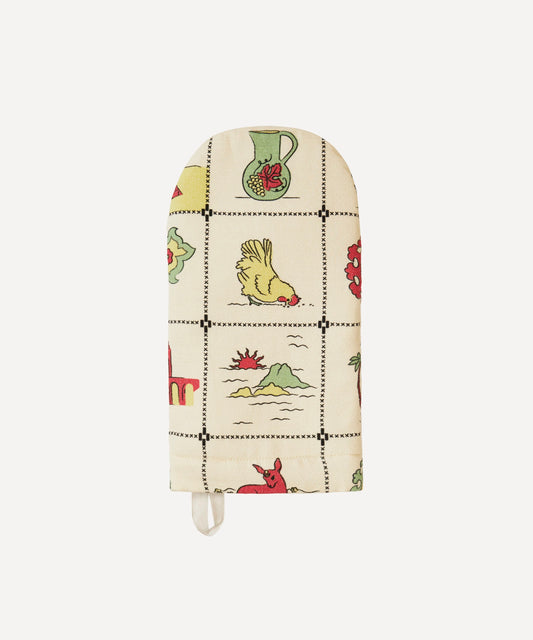 CHERRY FLIPS REWORKED OVEN MITT BLACK