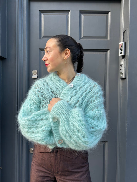 ROSEKUMO MAMMA CARDIGAN BABY BLUE