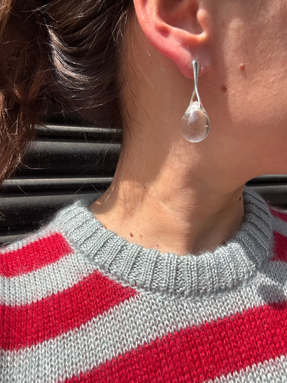 SISI JOIA NAIL EARRINGS - CLEAR