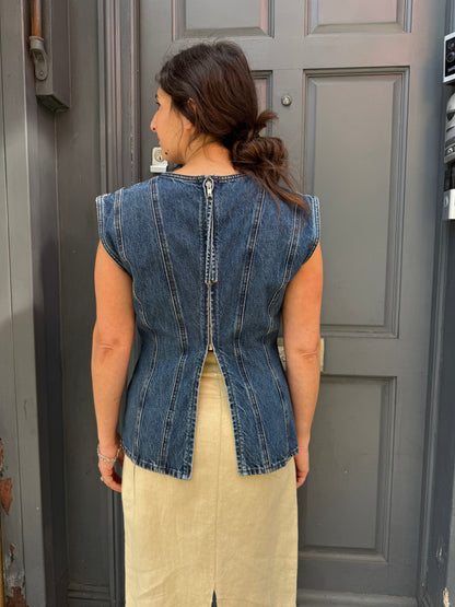 DALA CLOSED BACK TOP ARCHIVE BLUE