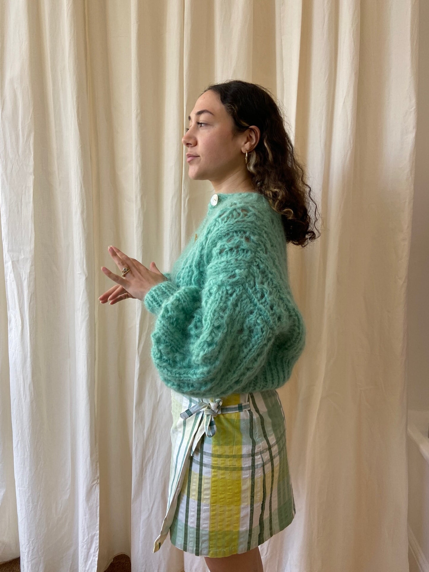 ROSEKUMO MAMMA CARDIGAN SPEARMINT