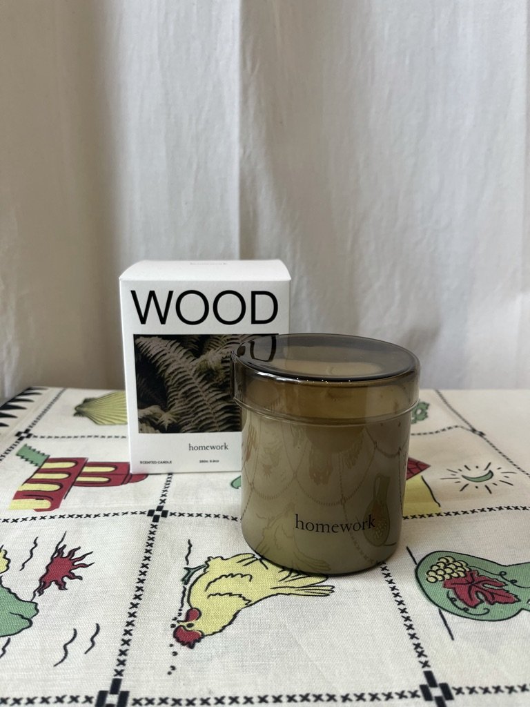 HOMEWORK CANDLE WOOD