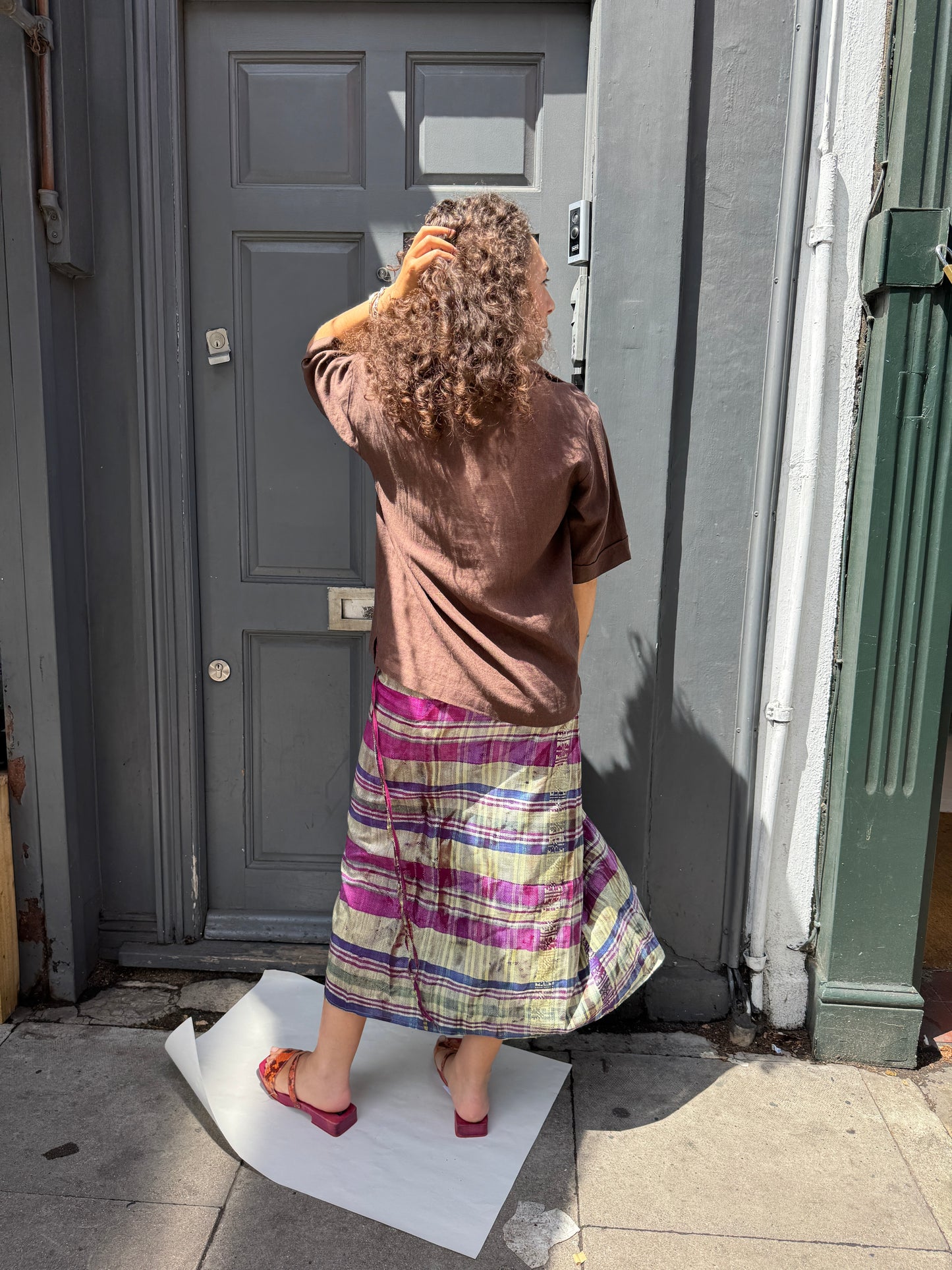 MOUZAHRES ZOSMA WRAP SKIRT