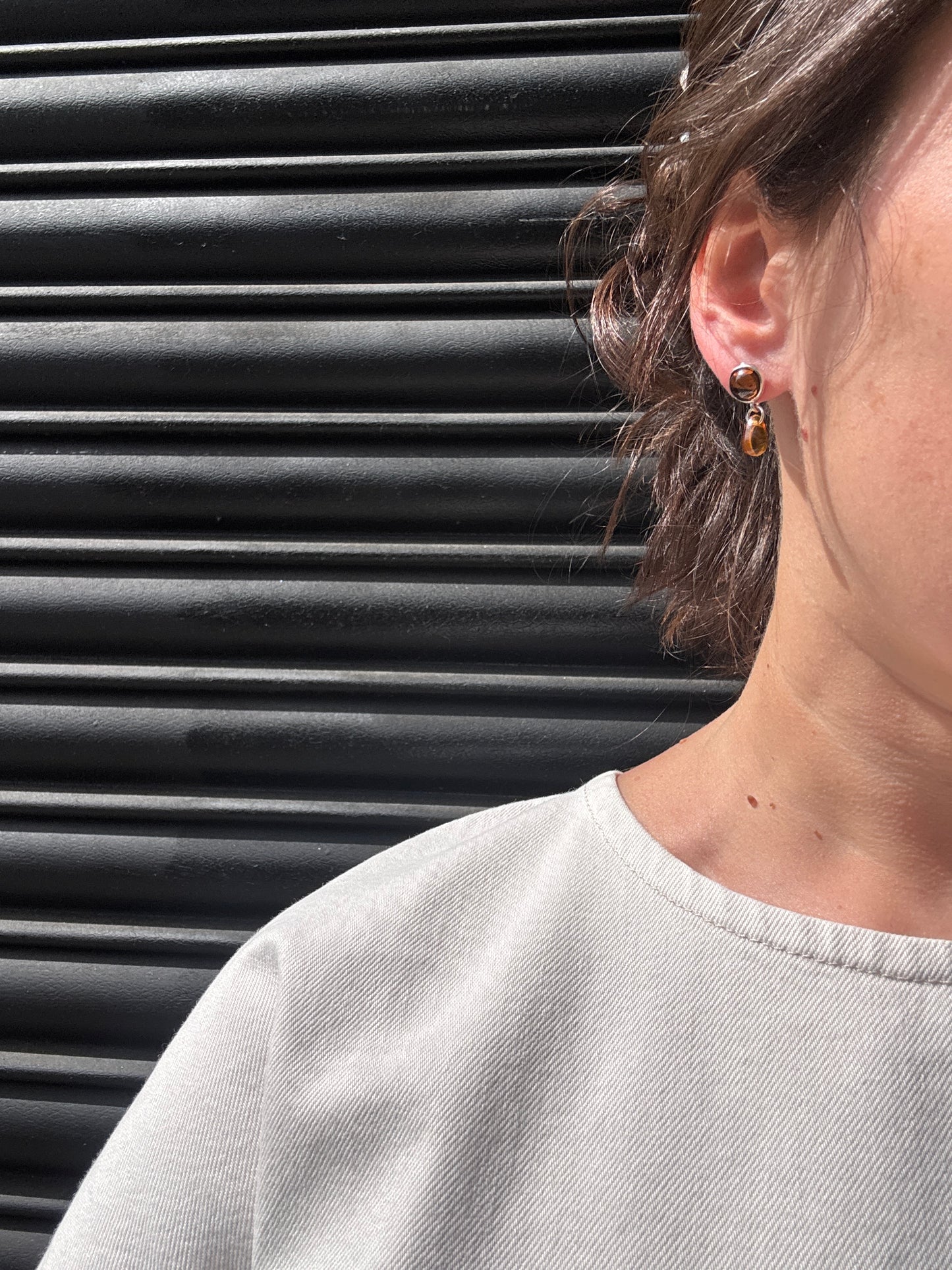 SISI JOIA PETIT DANIELLE EARRINGS - AMBER