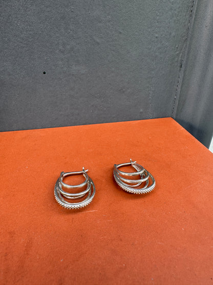 SACROSANCT TRIPLE HOOP EARRINGS