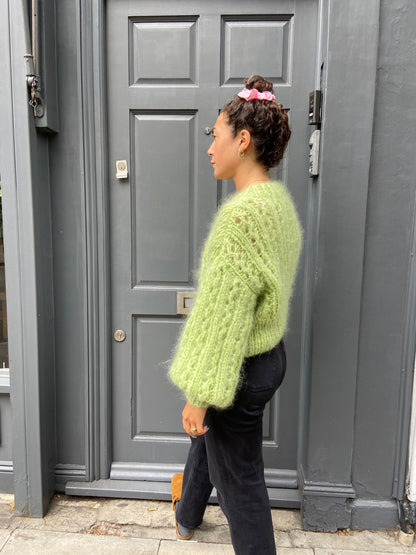 ROSEKUMO PISTACHIO CARDIGAN