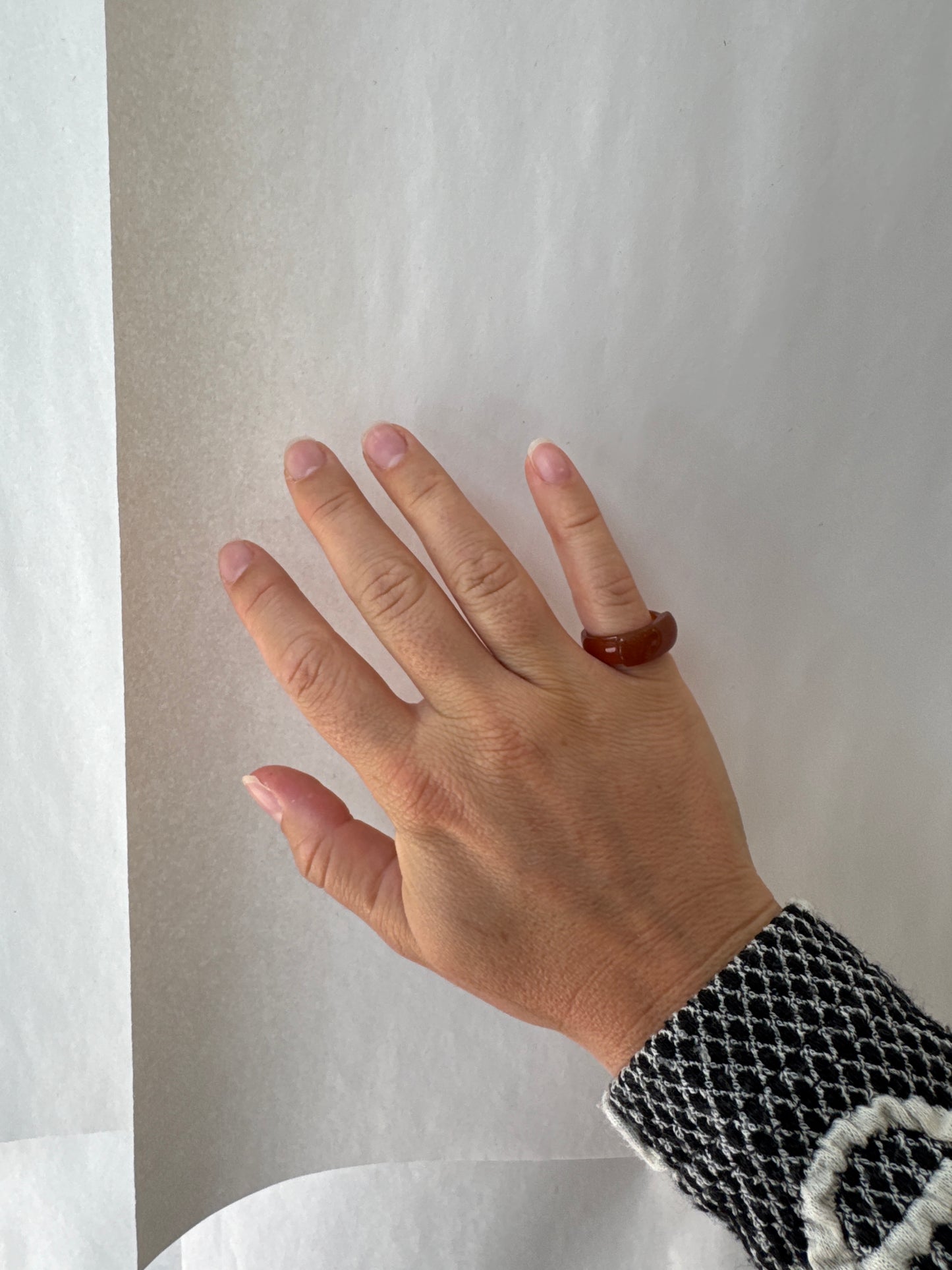 SISI JOIA GLASS RING RUST