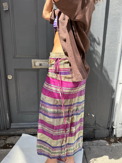 MOUZAHRES ZOSMA WRAP SKIRT