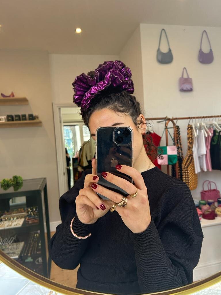 BIG METALLIC SCRUNCHIE