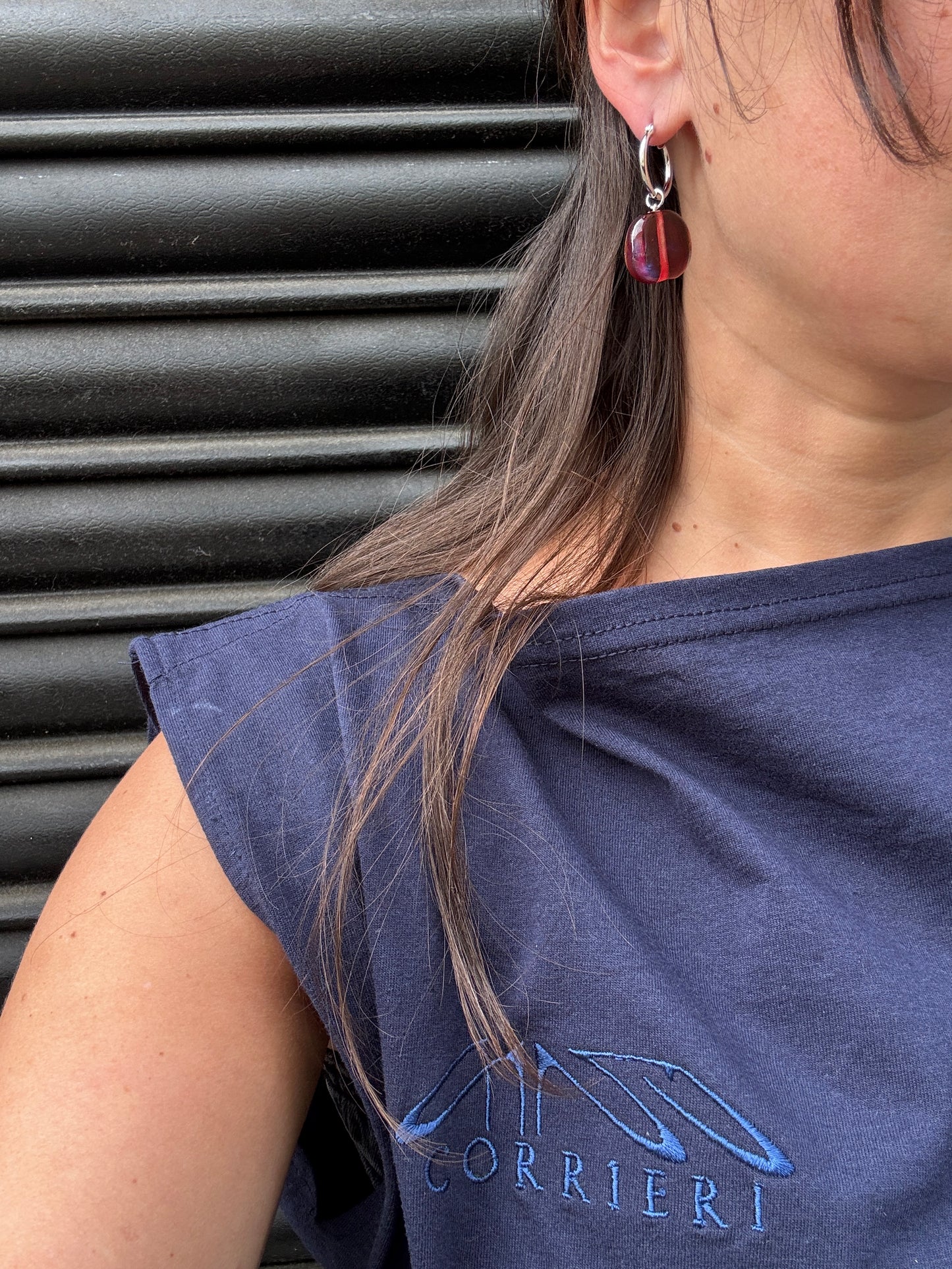 SISI JOIA PIECE EARRING - CHERRY