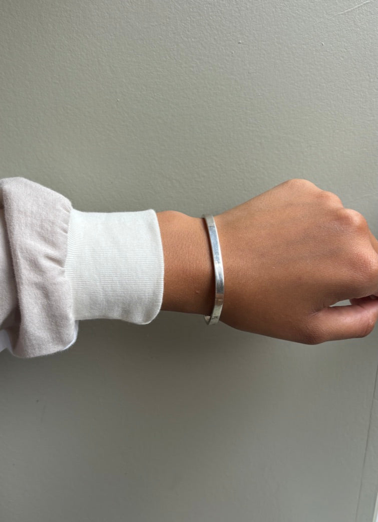 SANCROSANCT 925 SILVER SQUARE BANGLE