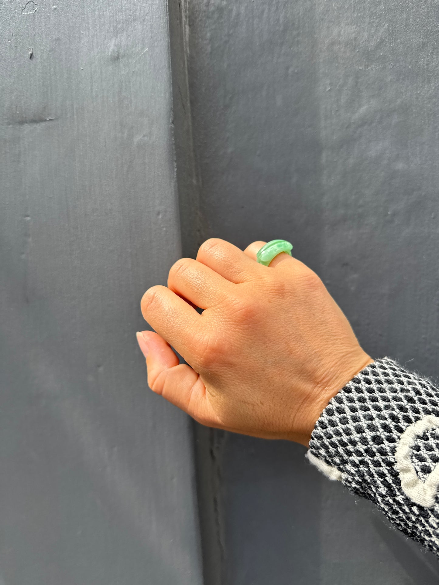 SISI JOIA GLASS RING GREEN