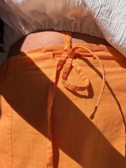 WOLF AND GYPSY ORANGE POCKET SKIRT