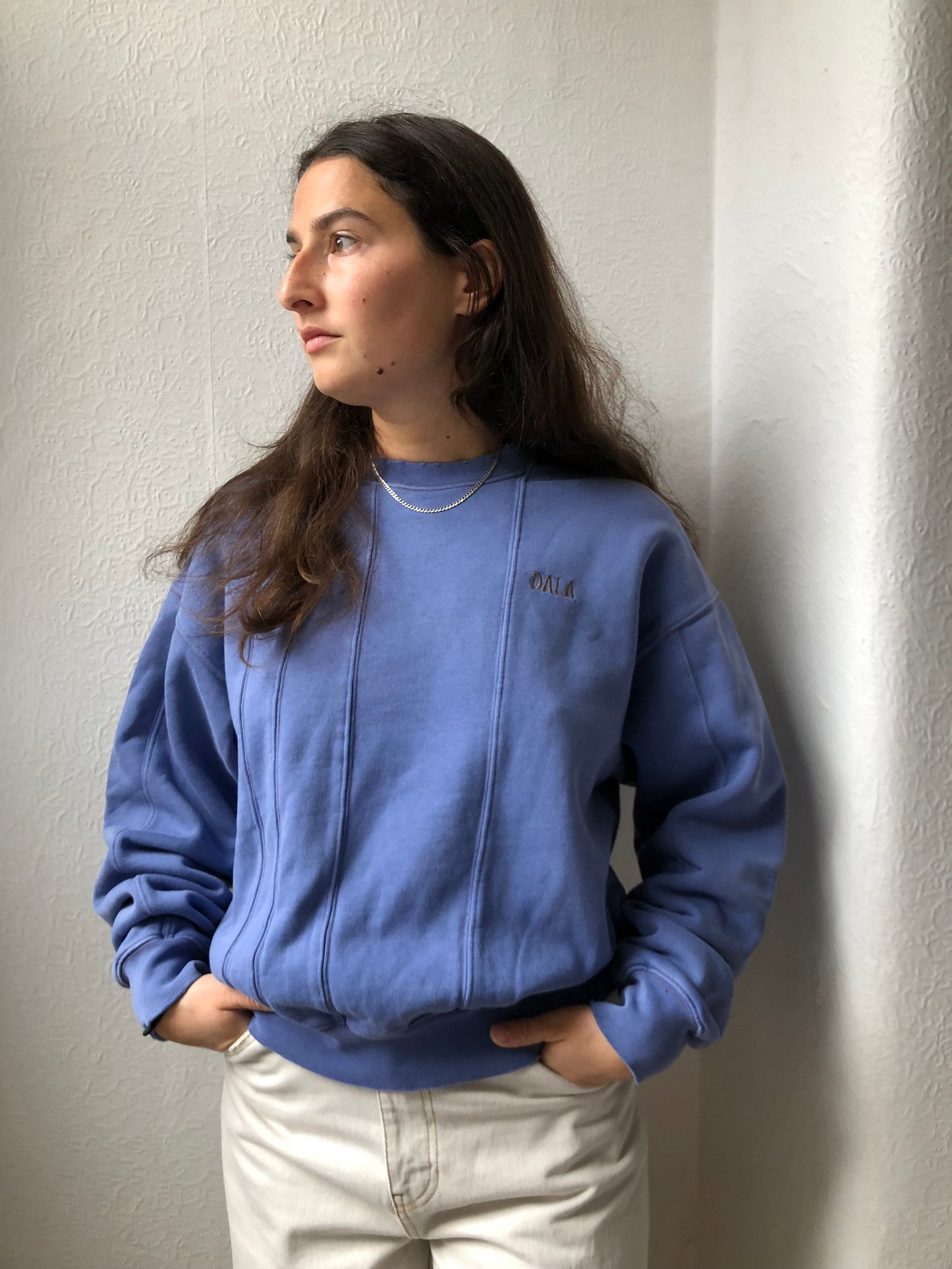 DALA MULTIPANEL SWEATER BLUE