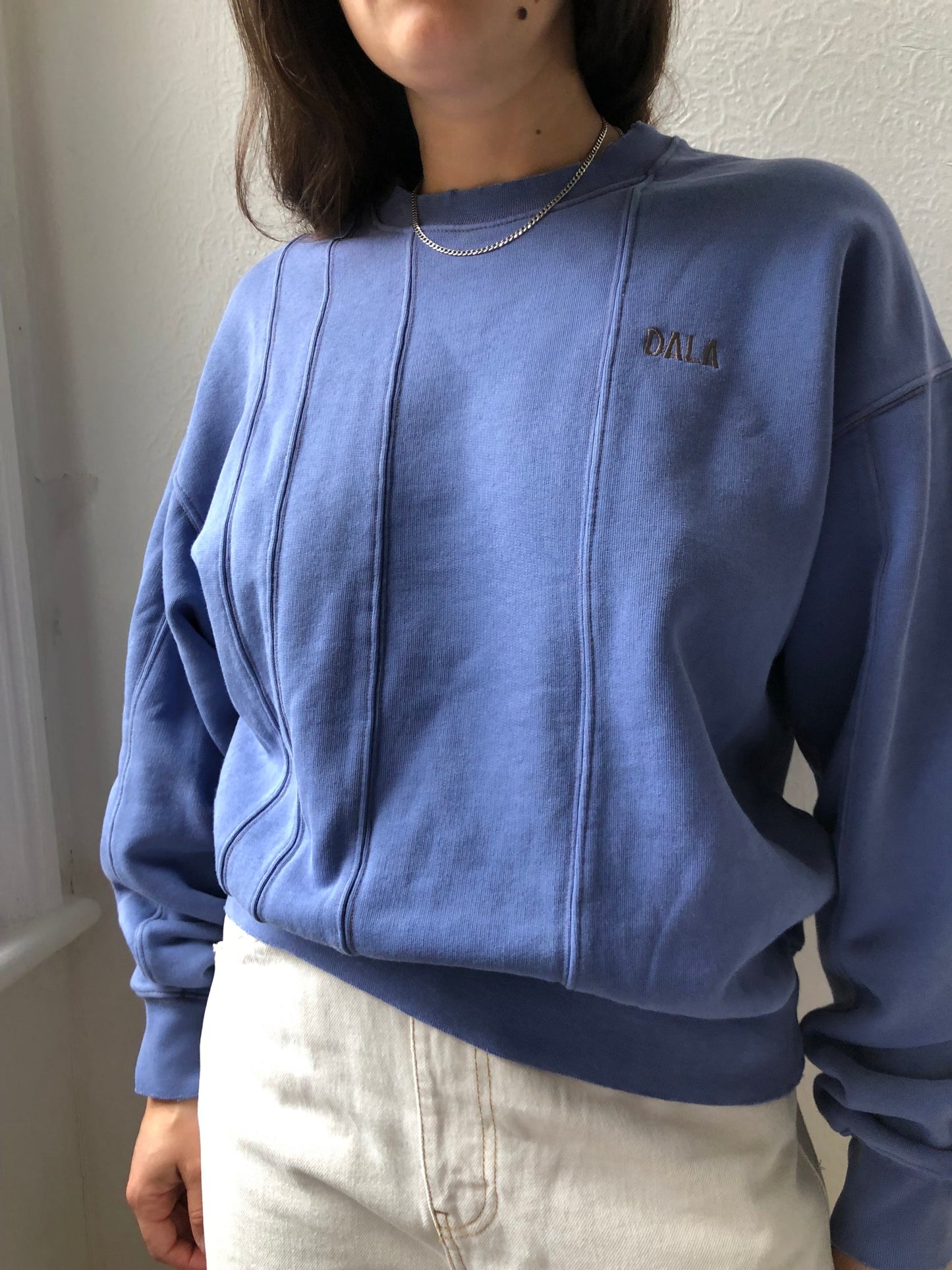 DALA MULTIPANEL SWEATER BLUE