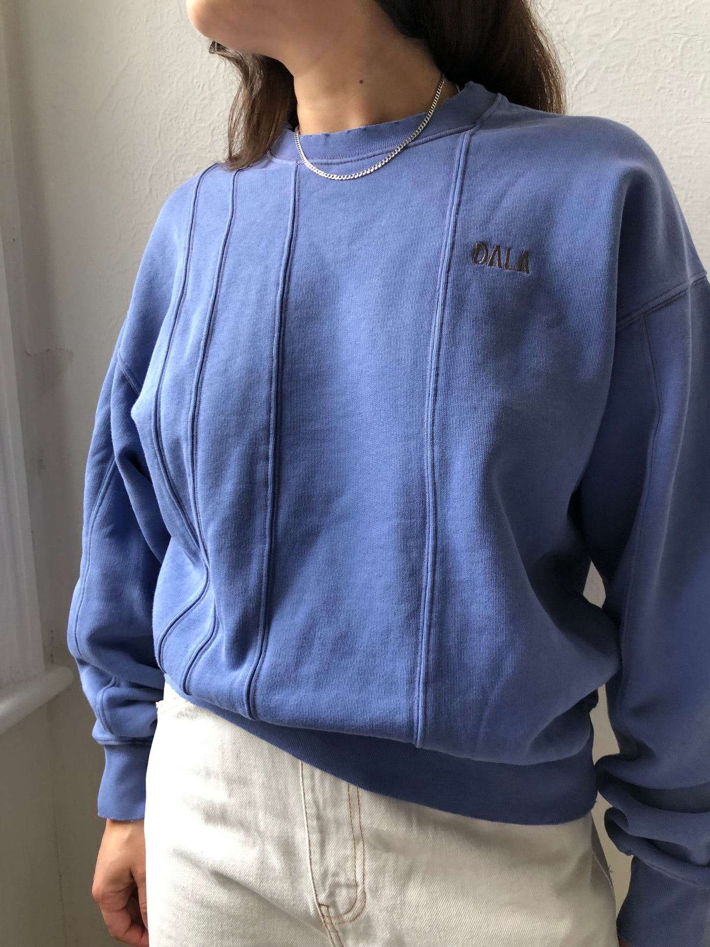 DALA MULTIPANEL SWEATER BLUE