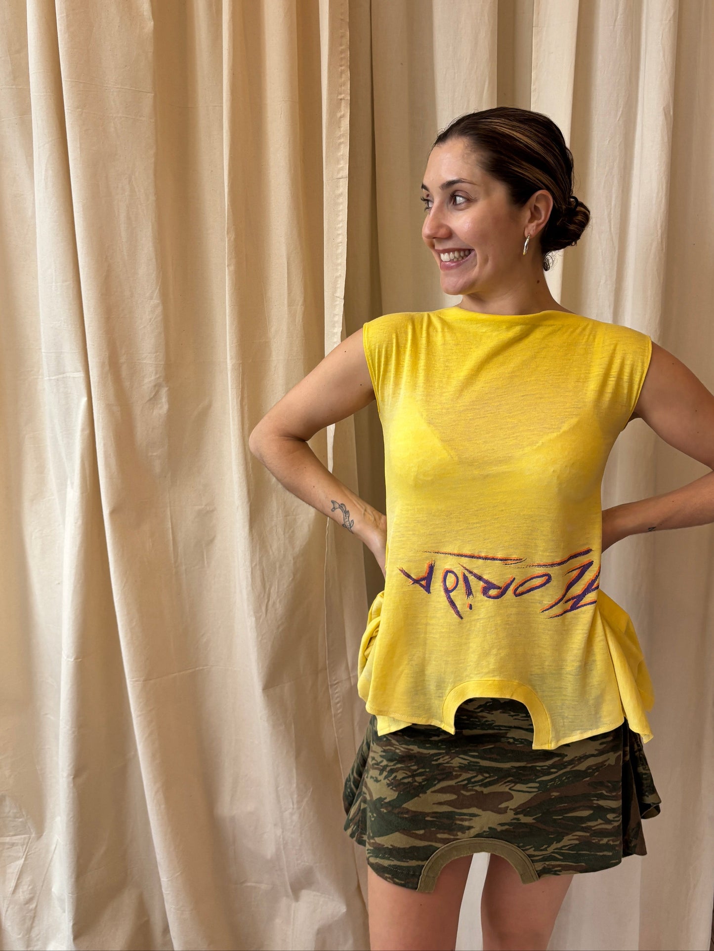 GINA CORRIERI MINI CAMO TSKIRT