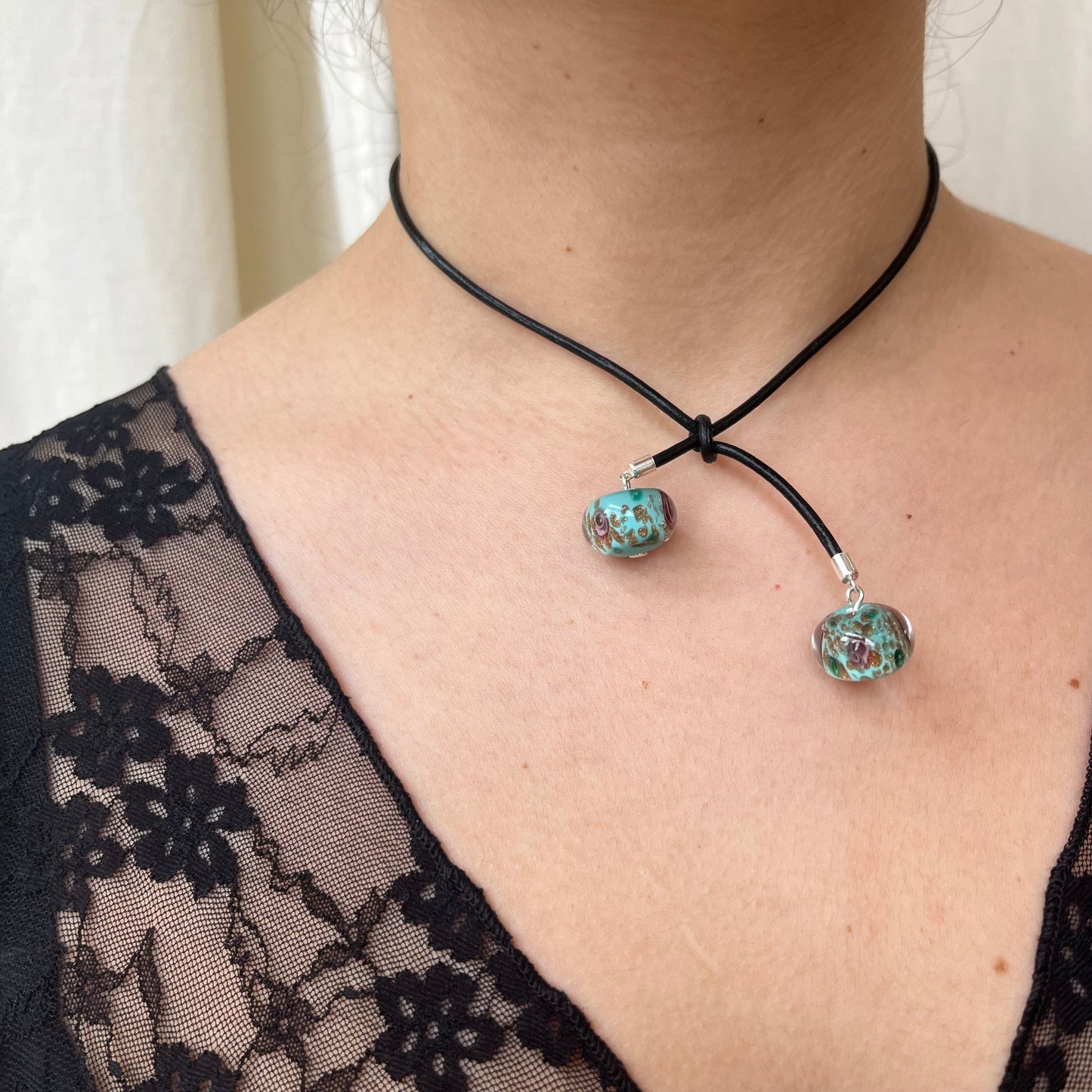 SISI JOIA PRIS NECKLACE AQUA