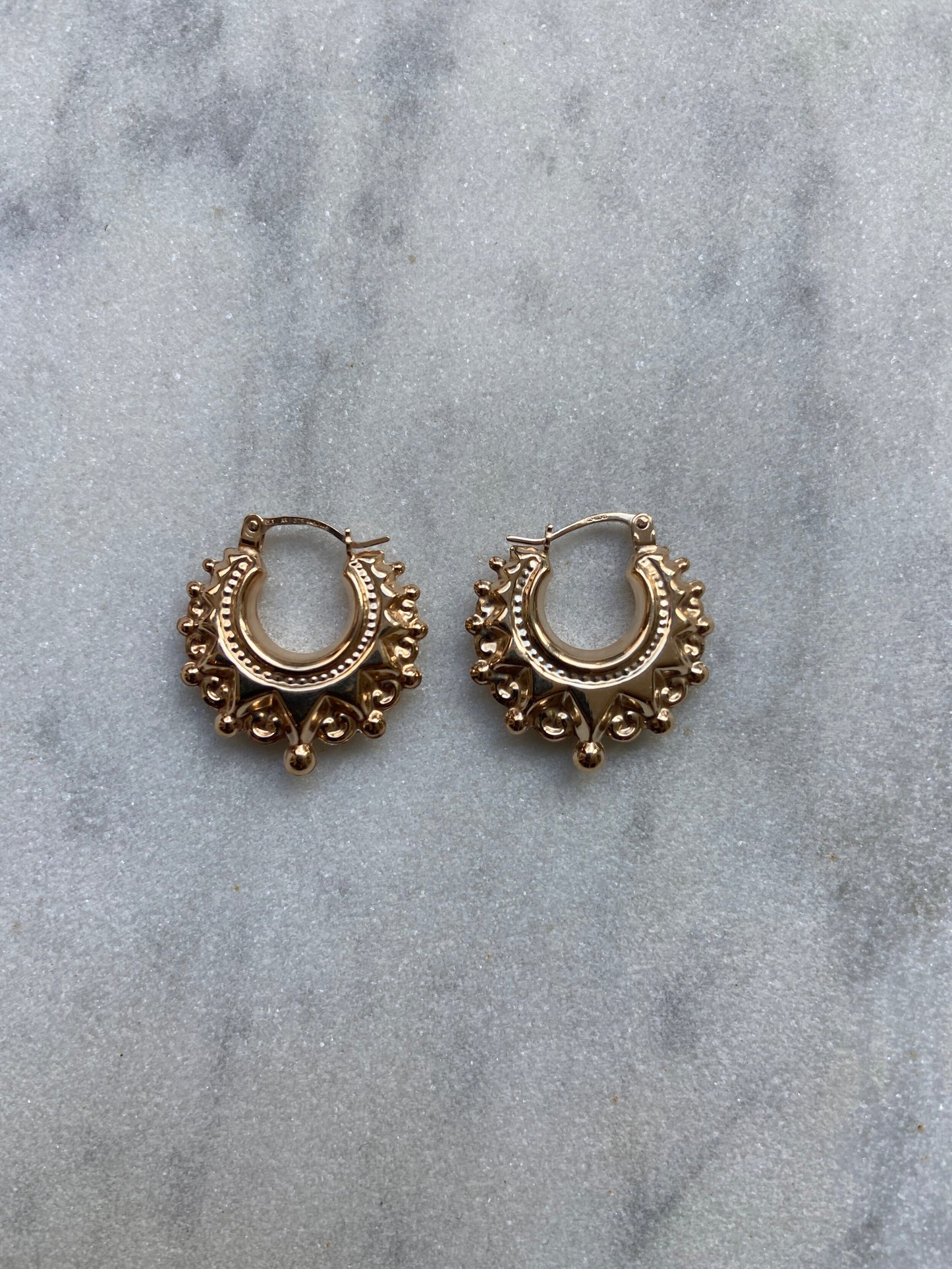 9CT MINI CREOLE EARRINGS