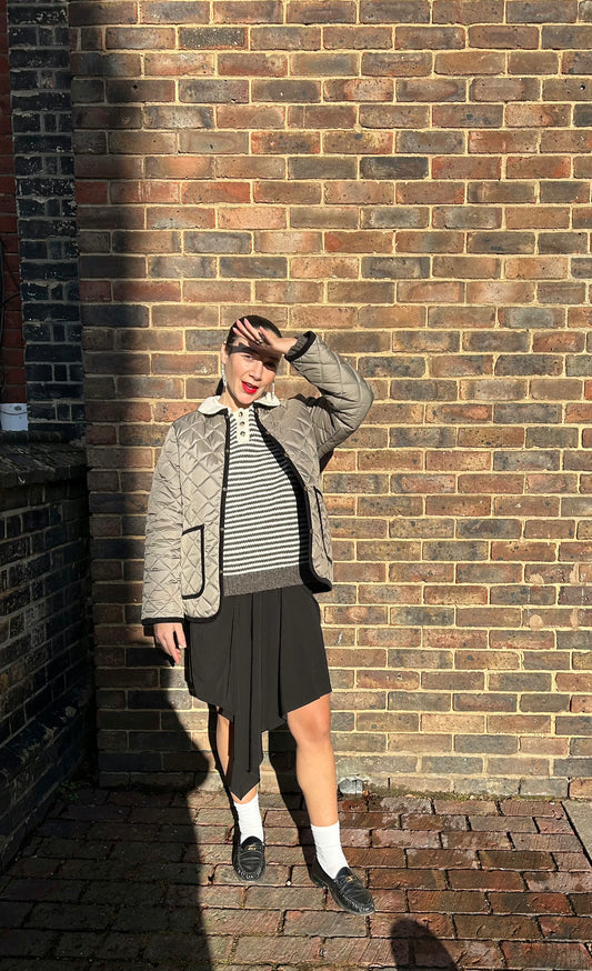 LAVENHAM CONTRAST CORNARD JACKET CORK