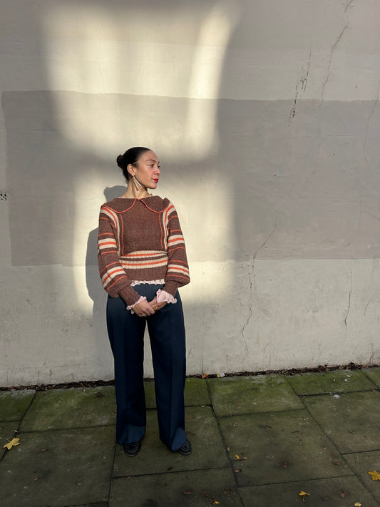 YIBRI TAILORED WIDE-LEG TROUSERS