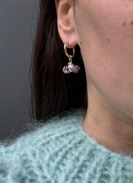 SISI JOIA FLEURETTE EARRINGS PURPLE