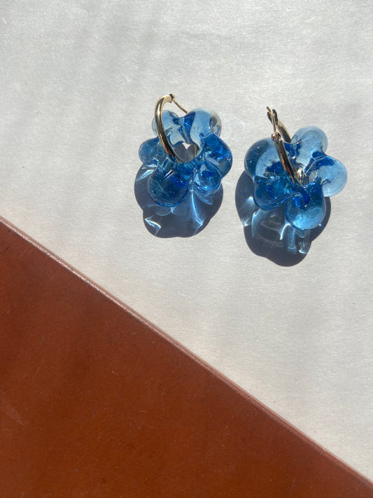 SISI JOIA FLEUR EARRINGS BABY BLUE