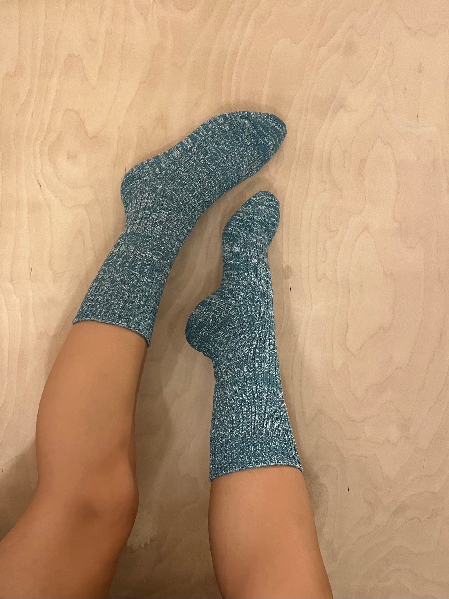 SOCKO FLECK SOCKS IN TEAL