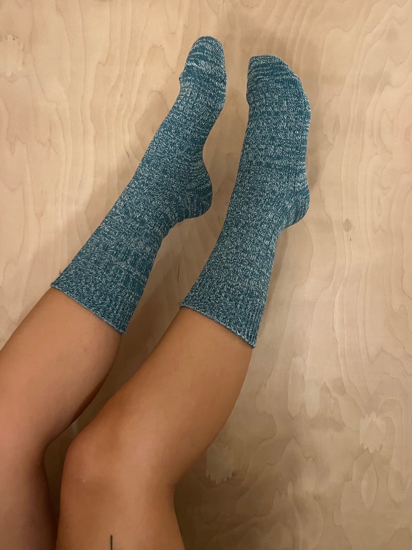 SOCKO FLECK SOCKS IN TEAL