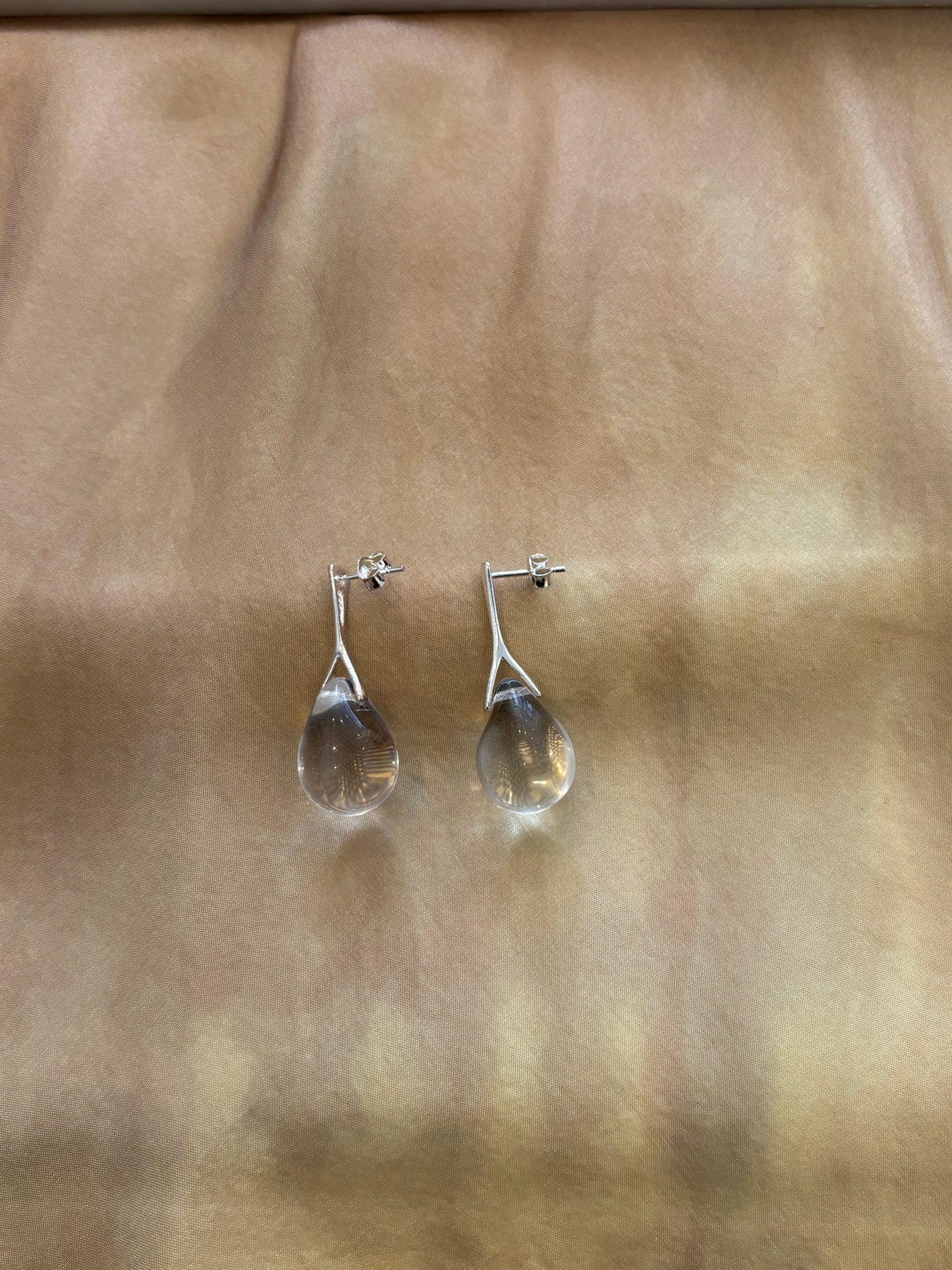 SISI JOIA GOTA NAIL EARRINGS - CLEAR